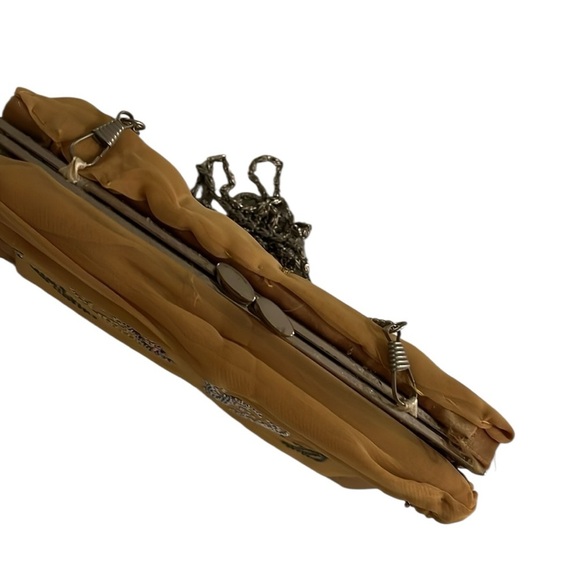 Elegant Mustard Yellow Evening Clutch Crossbody Clutch/ Purse - Picture 3 of 6